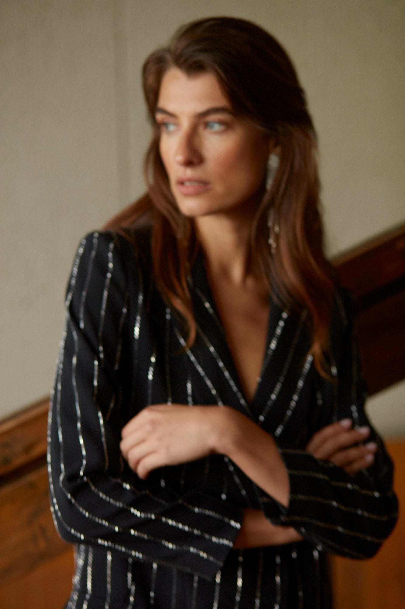 luxury mini blazer dress