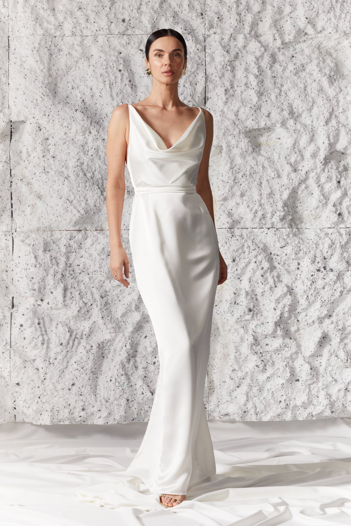 Open back maxi bridal dress AMILA
