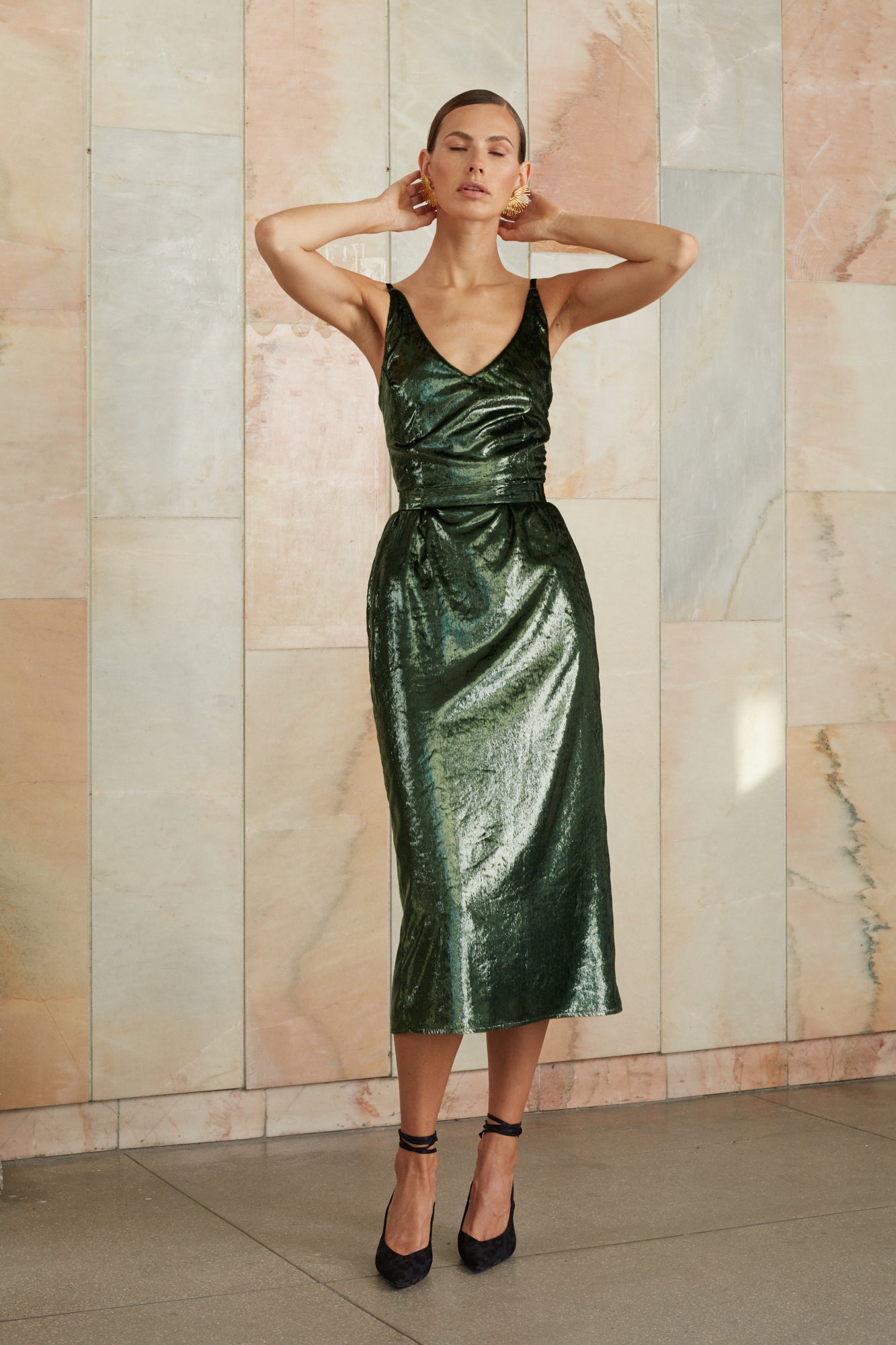 Dark green dress
