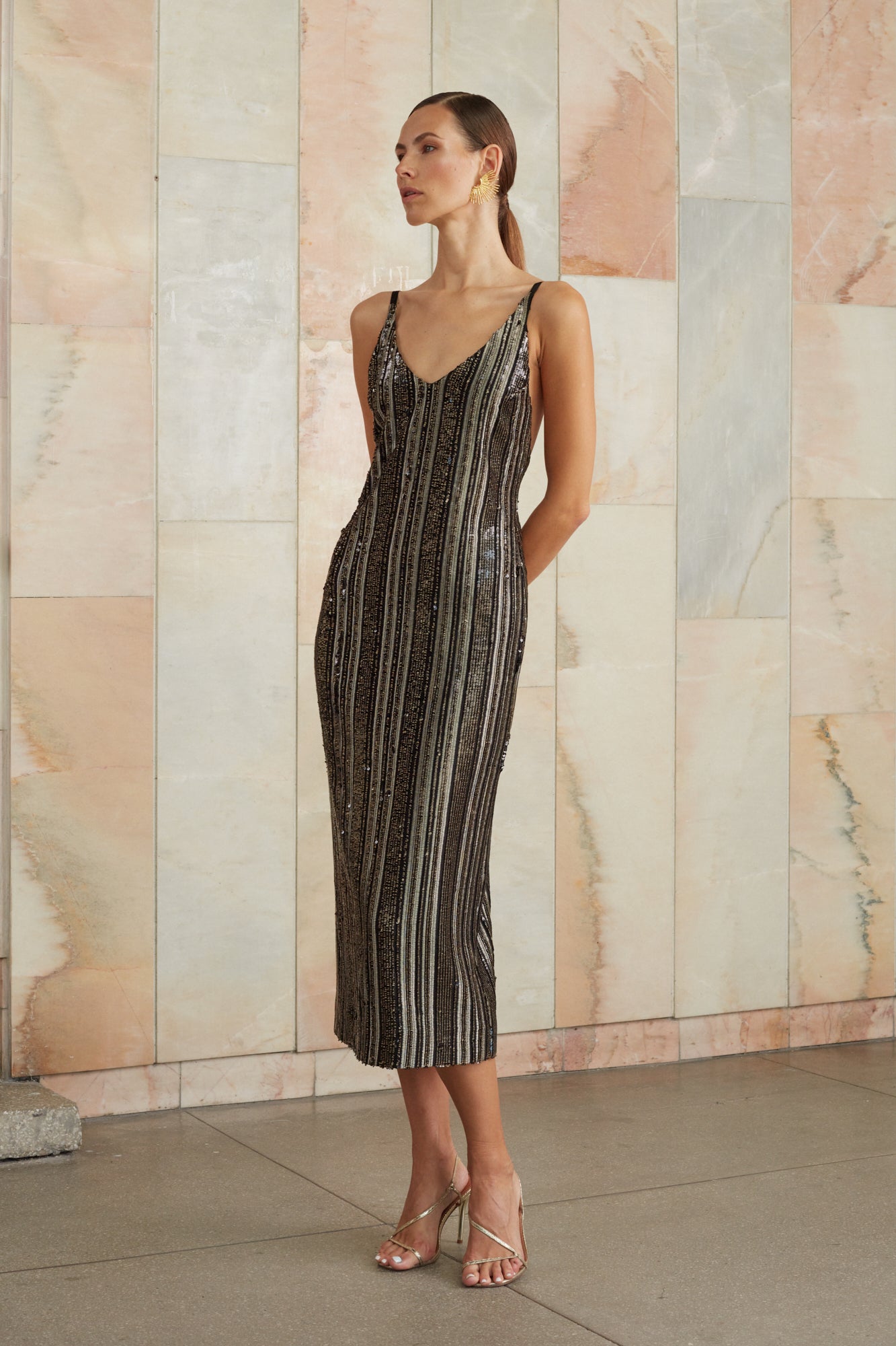 slip sequin dress
