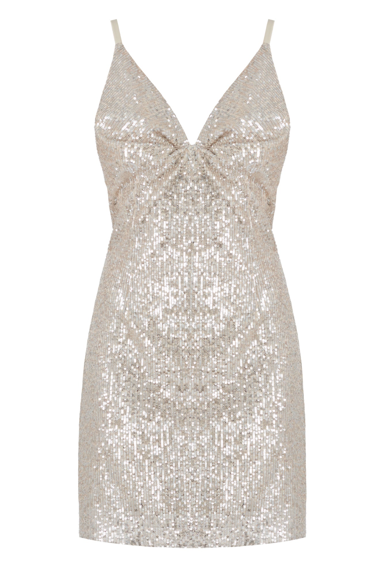 silver mini dress