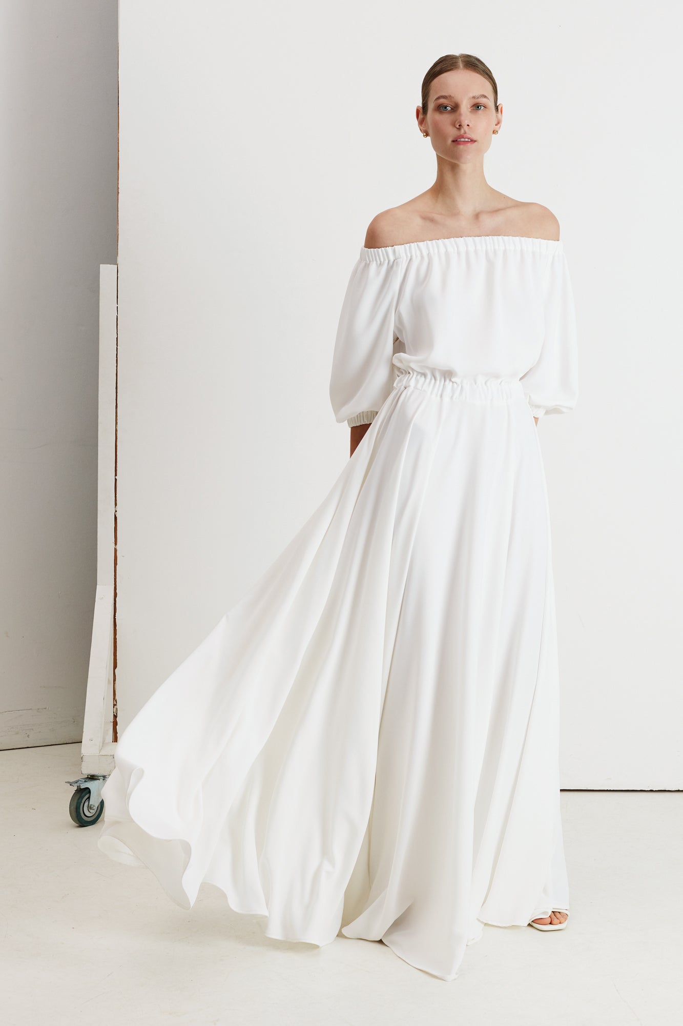 GALA off shoulder maxi wedding dress