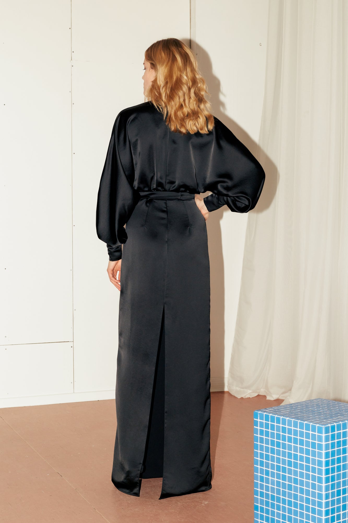 black dress for luxury wedding